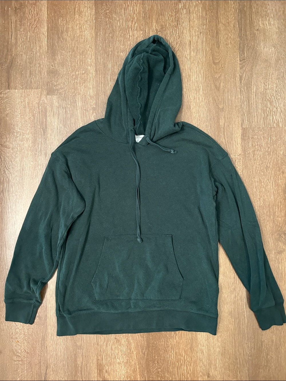 American Eagle Outfitters Forest Green Hooded Pullover Sweatshirt